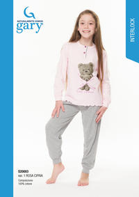 PIGIAMA BAMBINA M/L S30003 Tellini S.r.l. Ingrosso Abbigliamento